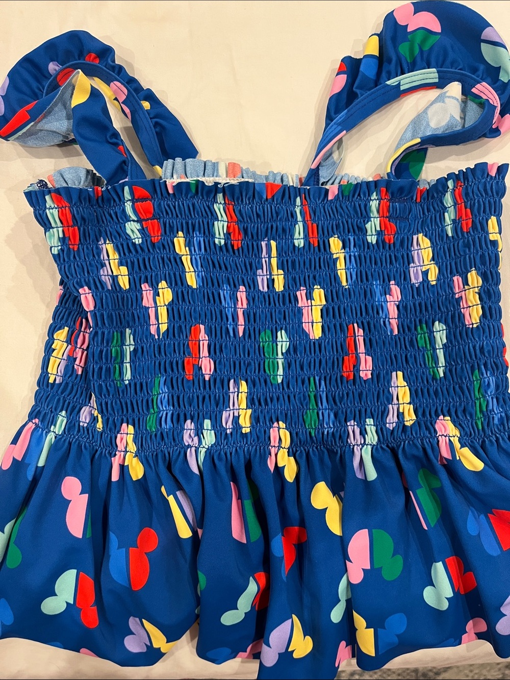 Girls peplum bathing suit tankini top
